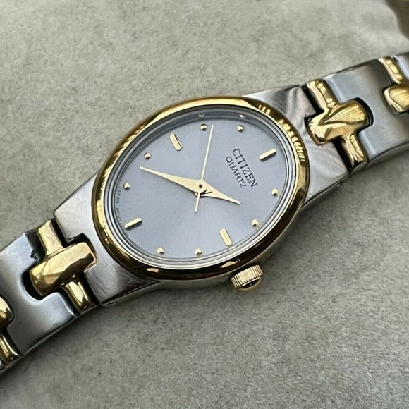 Citizen Accessories - Citizen Quartz Ladies Watch Double Tone Goldlight Gunmetal Tone Analog Wrist Wa